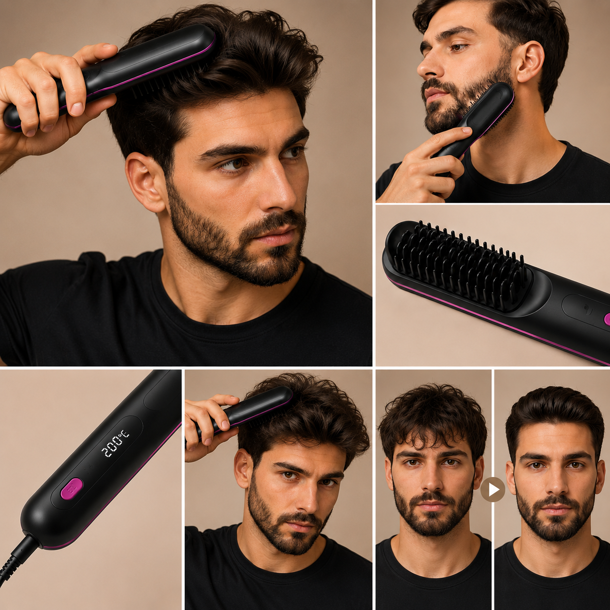 BeautyHair™ GoBrush Pro – La Spazzola Lisciante Senza Fili