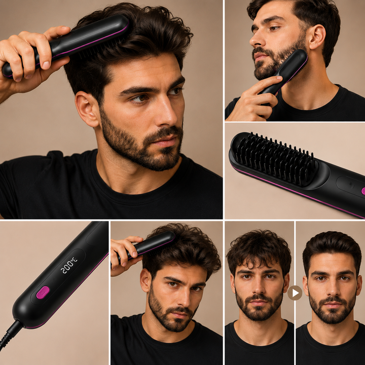 BeautyHair™ GoBrush Pro – La Spazzola Lisciante Senza Fili