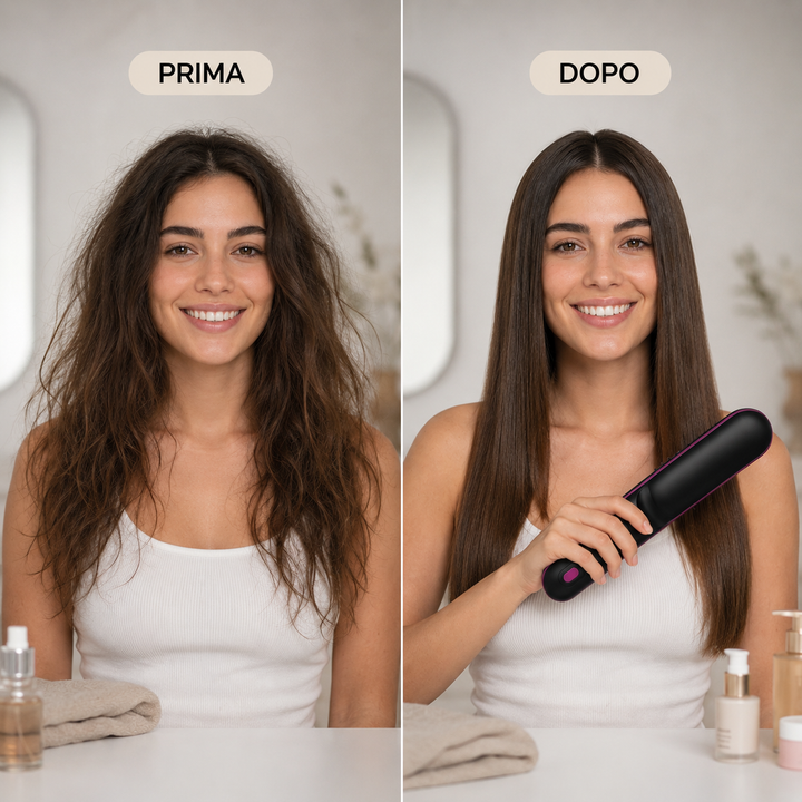 BeautyHair™ GoBrush Pro – La Spazzola Lisciante Senza Fili