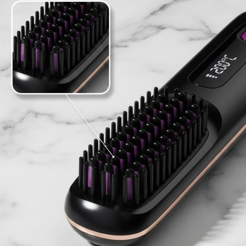 BeautyHair™ GoBrush Pro – La Spazzola Lisciante Senza Fili